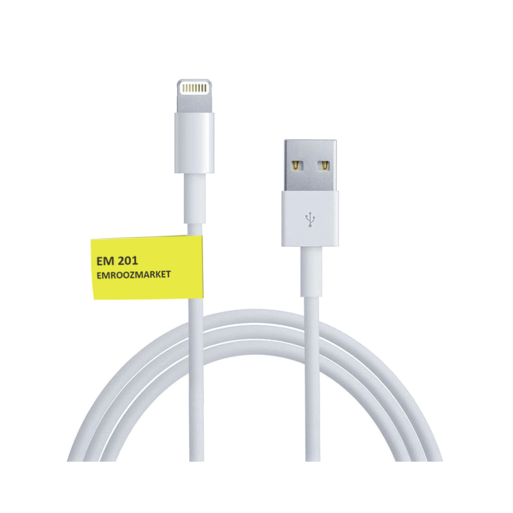 قیمت و خرید کابل تبدیل USB به لایتنینگ امروزمارکت مدل EM 201 طول 1 متر